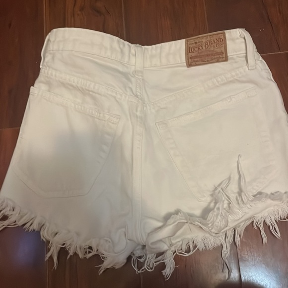 White Lucky Brand Jean Shorts - Picture 2 of 4